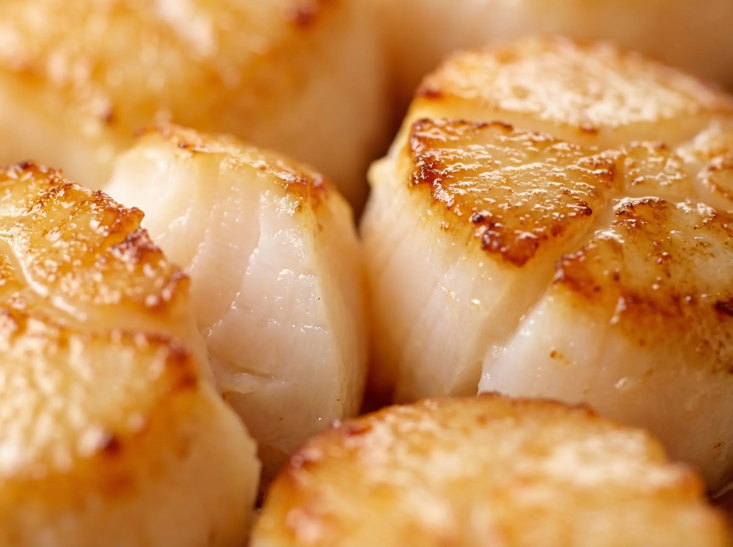 Vieiras frescas a la brasa